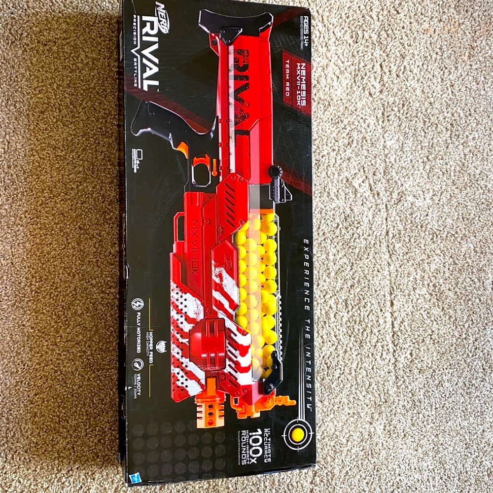 Red Nerf Rival Nemesis MXVII-10K